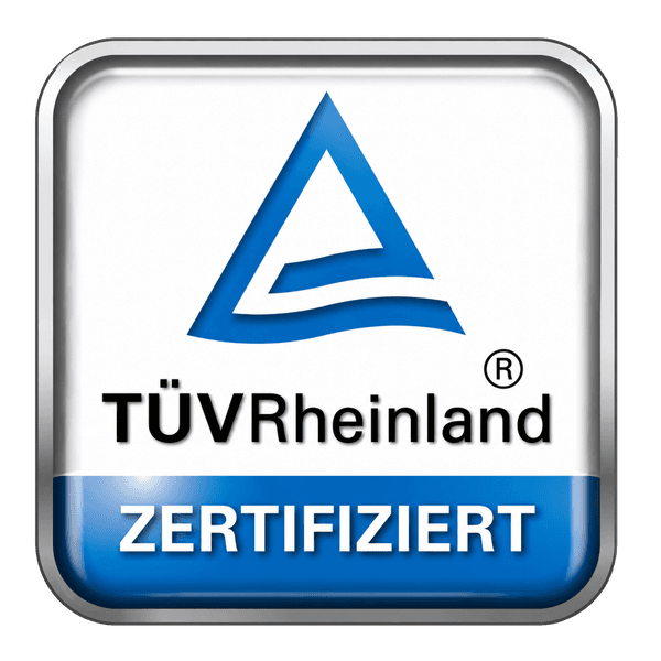TÜV Rheinland zertifiziert